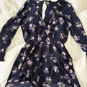 american eagle flowy floral romper
